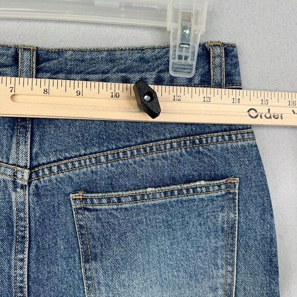 The Frankie Shop Skirt Womens Small Blue Jean Denim Button Fly Pencil Maxi Texas - Picture 12 of 16